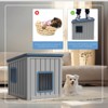 Dolonm Pet Cottage Self-Cleaning Drain Hole & Rain-Slope Roof | 2 Doors | Easy Setup, for Indoor/Outdoor - 4 of 4