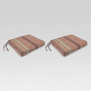 19" x 17" 2pk Outdoor Square Seat Pads - Jordan Manufacturing - 1 of 3