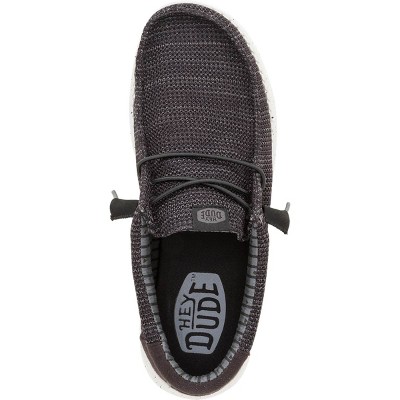 HEYDUDE Men Wally Stretch Sox Wide , Black/White, Wide 12 — фото 3