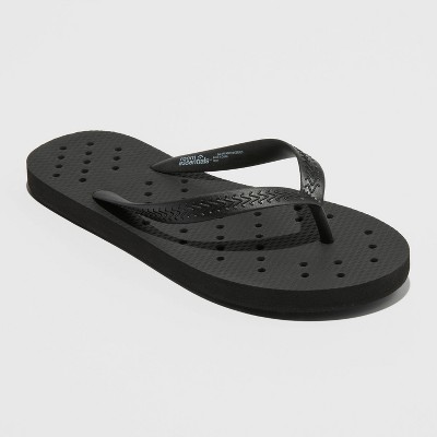 XS Shower Flip Flops Black - Room Essentials™