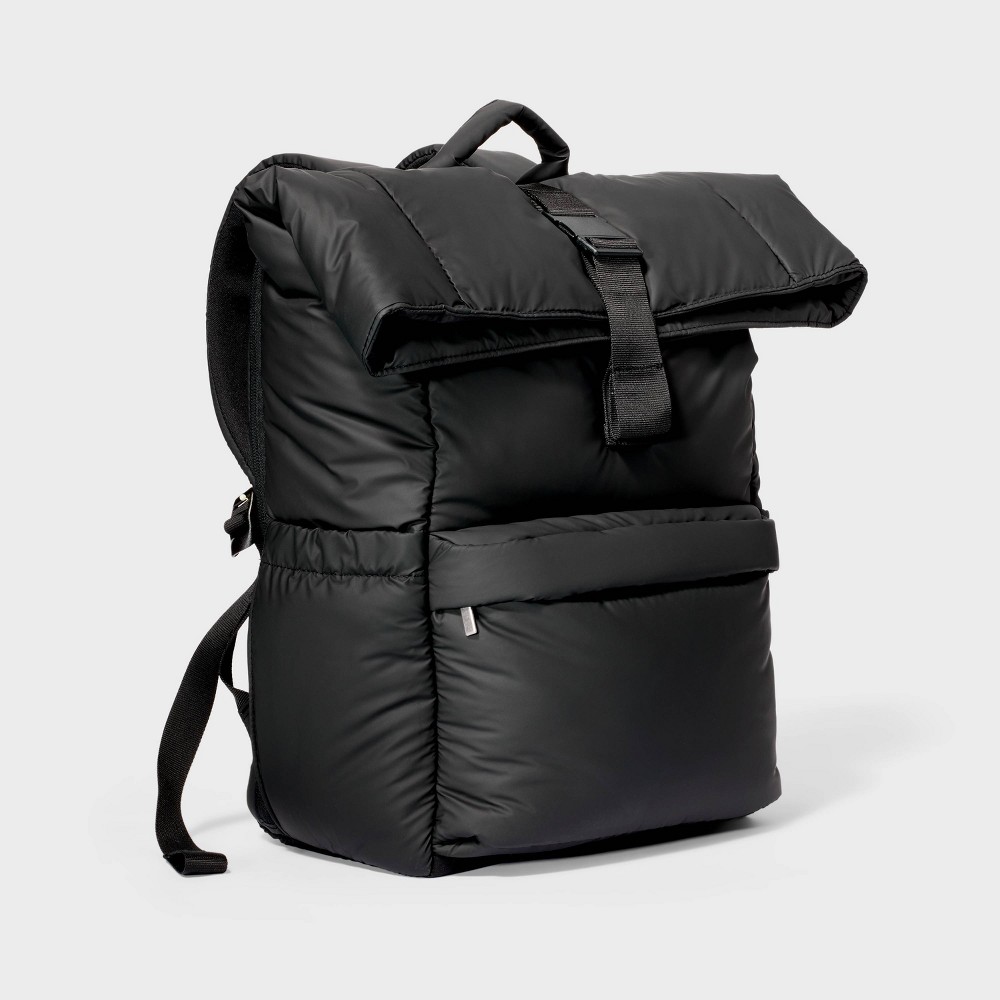 Photos - Travel Accessory Puffer 16" Backpack Black - Open Story™️