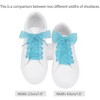 INSPIRE CHIC Wide Flat Snow Yarn Transparent Shoelaces 2 Pairs - 2 of 4