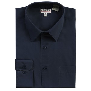 Gioberti Men's Long Sleeve Solid Dress Shirt - 1 of 3