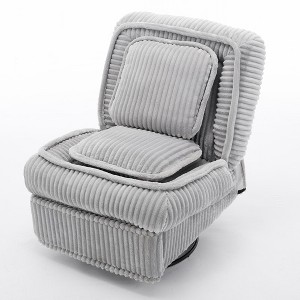 TiramisuBest Black Fax Leather Push Back Chair with Black for Recliners & Massage Chairs - 1 of 4