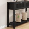 MDF and Metal Pure Panel Polish Entryway Table with MDF Board - 4 of 4