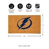 EvergreenNHLTampa Bay Lightning Logo Natural Coir 28 x 16 Inches Indoor Outdoor Doormat - 3 of 4