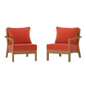 WestinTrends Avalon Outdoor Patio HDPE Loveseat Sofa with Patio Cushions - 1 of 4