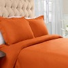 Flannel Cotton Modern Solid Fuzzy Duvet Cover Set With Pillow Shams by Blue Nile Mills - 2 of 4