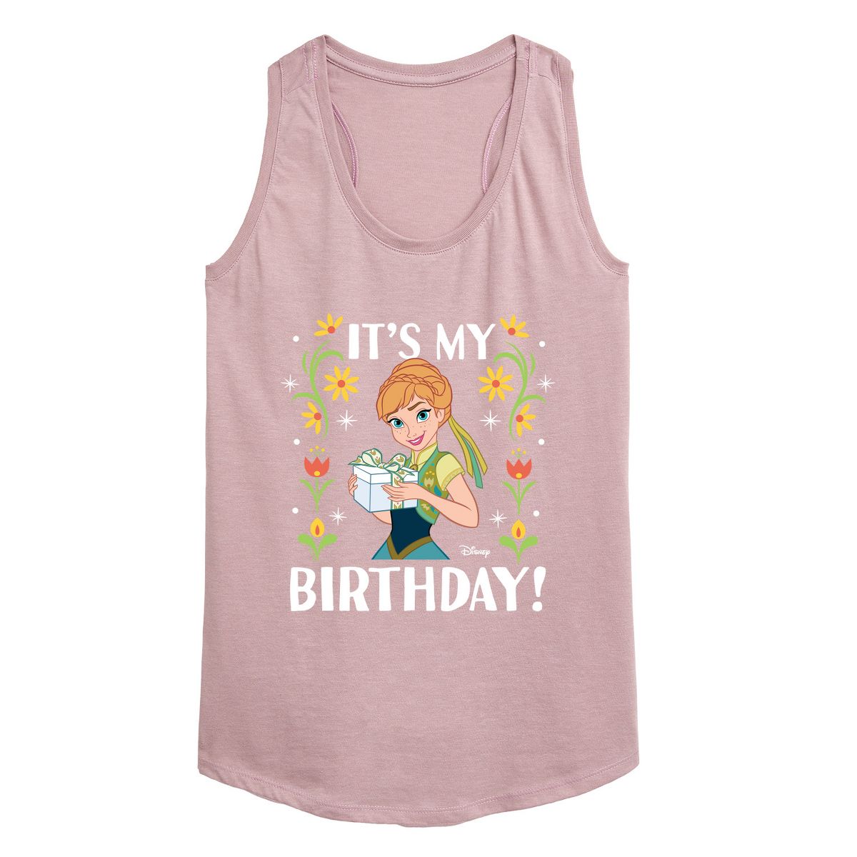 Women's - Disney - Anna It's My Birthday Graphic Racerback Tank - thumbnail 8