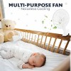 RamPro Portable Desk and Clip on Fan, 6 Inch Fans Small and Quiet Plug In, Small Personal Cooling Fan for Desk Home Office, 2 Speed, Adjustable Tilt - 2 of 4