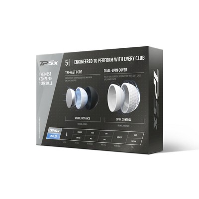 TaylorMade TP5x Golf Balls, 12 Pack