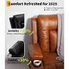 Power lift recliner: heating, massage, PU leather, adjustable backrest/leg rest. Heavy-duty, for the elderly & those with mobility impairments - 4 of 4