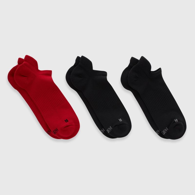 Hanes Premium Men's Nylon Performance Heel Shield Socks 3pk - 6-12, 3 of 5