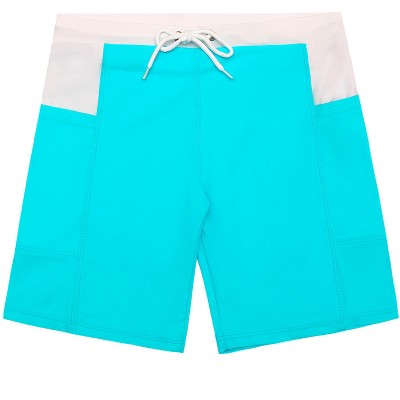Lars Amadeus Men's Color Contrasting Pattern Holiday Summer Beach Board Shorts