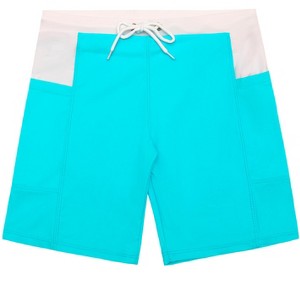 Lars Amadeus Men's Color Contrasting Pattern Holiday Summer Beach Board Shorts - 1 of 3