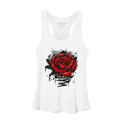 Women's Design By Humans Rugged Rose By Adamzworld Racerback Tank Top