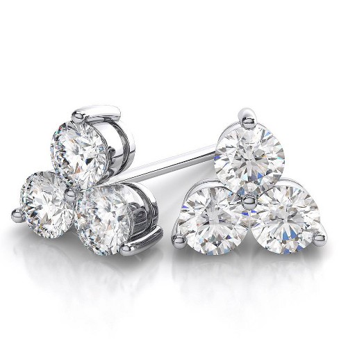 Pompeii3 1/3 ctw 14k White Gold Diamond Stud Earrings