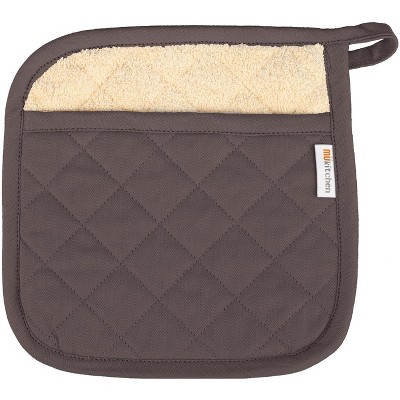 MU Kitchen 100% Quilted Cotton Pot Holder, 9-inch by 9-Inch
