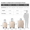 INFURNIC Bag And Luggage Sets 3 Piece Hard Shell Suitcase Set, Lightweight Suitcase with Wheels for Travel Business, Beige, 20.87"*11.61"*30.31" - 3 of 4