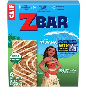 CLIF Kid ZBAR Organic Iced Oatmeal Cookie Snack Bars - 1 of 4