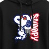 Women's - Peanuts - Graffiti Snoopy Cropped Graphic Hoodie - 2 of 4