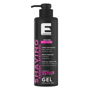 Elegance Barber Accessories - Transparent Shaving Gel For Men Or Women, Sweet/Floral Venus Fragrance - The Ultimate Shaving Solution - (16.9 Oz) - 1 of 4