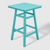 WestinTrends Malibu 30" All Weather HDPE Outdoor Patio Square Counter Height Bistro Table with Umbrella Hole - 4 of 4