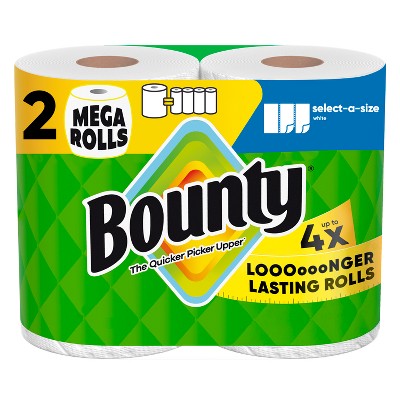 Bounty Select-A-Size Paper Towels - 2 Mega Rolls
