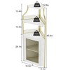 GustoWave Corner Bar Cabinet - 29", Home Bar Liquor Cabinet for 50+ Bottles, Freestanding Wine Storage & LED Light, 5-Tiers Cabinet Bar - 2 of 4