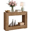 Rustic Farmhouse Console Table, Long Wooden Sofa Table for Living Room, Entryway, Hallway, and Entrance, Rectangular Design - 4 of 4