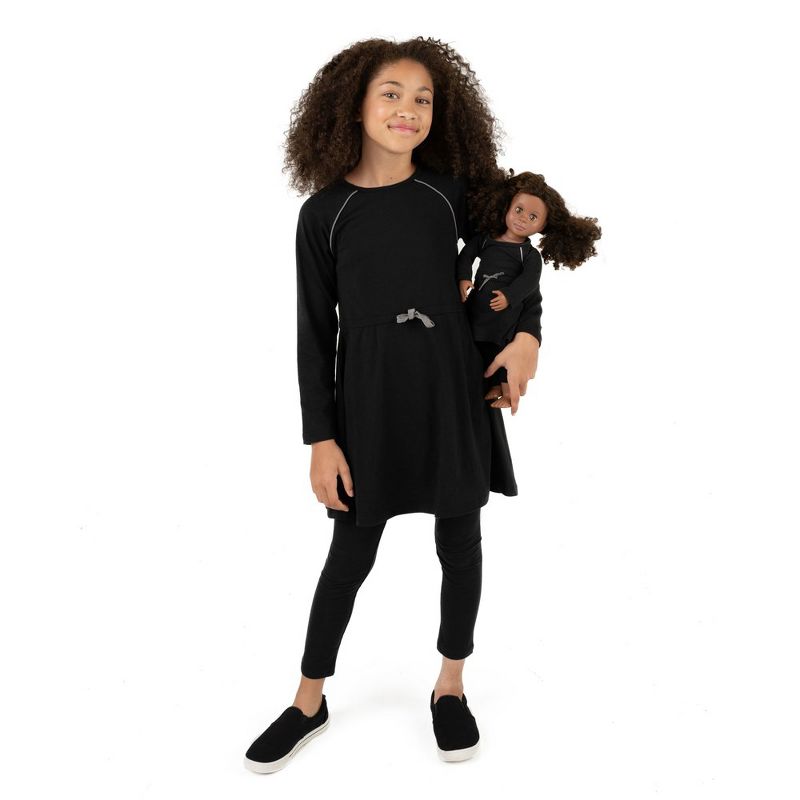 Leveret Girls and Doll Matching Drawstring Dress, 1 of 10