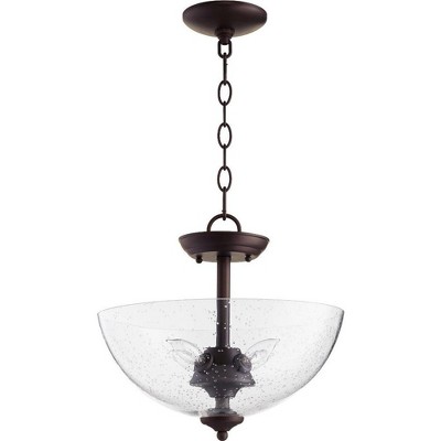 Quorum Lighting 4 - Light Pendant in  Oiled Bronze