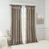 PAGED Faux Silk Blackout Curtains for Bedroom,Window Curtain Panel with Twisted Tab Top,Lined,Curtains for Living Room,Machine Washable - 2 of 4