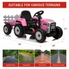 12V Ride on Tractor with Trailer and Remote Control,Toddler Kids Electric Vehicle Car with LED Headlights, Speed Up to 5mph - 4 of 4