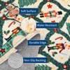 Christmas Round Rug, Nativity Plaid Print, Washable, Non-Slip, Holiday Indoor Bedroom Entryway - 2 of 4