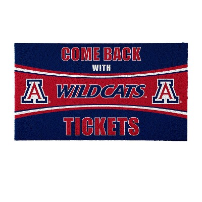 Evergreen Come Back with Tickets University of Arizona 28" x 16" Woven PVC Indoor Outdoor Doormat
