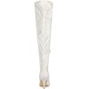 Allegra K Women's Glitter Pointed Toe Stiletto Heel Over the Knee High Boots - 4 of 4