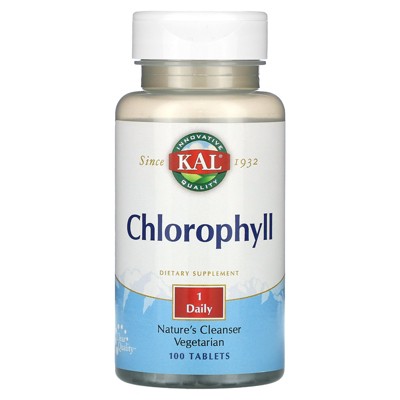 KAL Chlorophyll, 20 mg , 100 Tablets