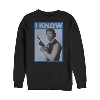 Men's Star Wars Han Solo Quote I Know Sweatshirt Target