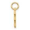 Black Bow Jewelry 14k Yellow Gold, Julia Collection, Small Satin Block Initial E Pendant - 2 of 4