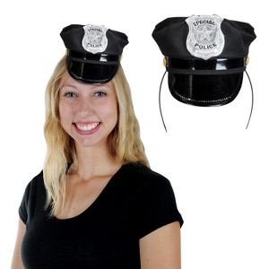 Beistle Police Hat Headband, (2/Pkg) Multicolored - 1 of 1