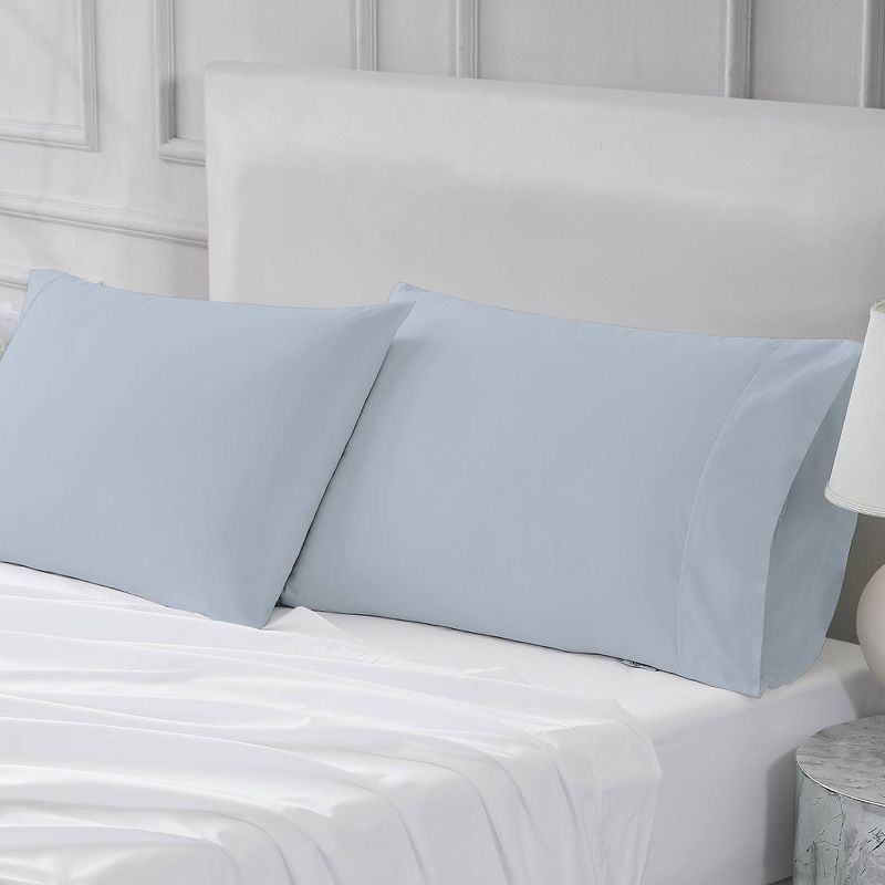 300 Thread Count Wrinkle Resistant Solid Pillowcase Set - Color Sense, 5 of 10