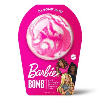 Da Bomb Bath Fizzers Barbie Pink Swirl Bath Bomb - 7oz