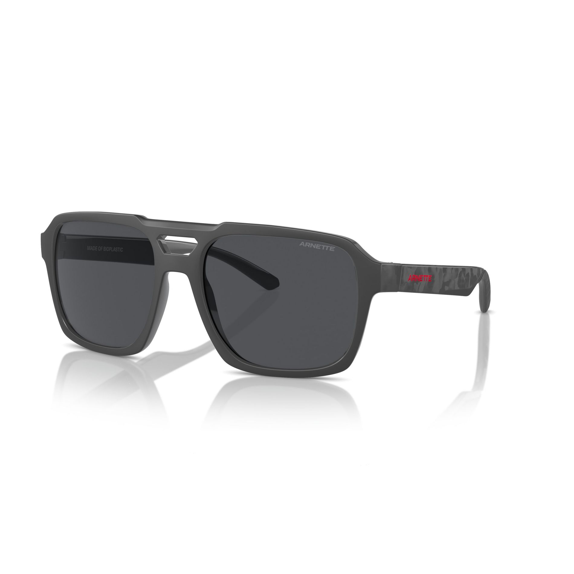 Arnette AN4339 57mm Man Pilot Sunglasses Dark Grey Lens
