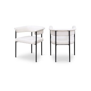 Meridian Furniture,Malin Vegan Leather Dining Chair, Set of 2 - 1 of 4