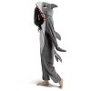 Joyfy Adult Shark Costume, Funny Hooded Shark Pajama Jumpsuit for Halloween & Cosplay Parties - 4 of 4
