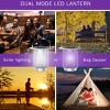 Nature Spring 2-in-1 Portable LED Lantern & Bug Zapper UV Lamp – Silver - 4 of 4