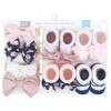 Hudson Baby Infant Girl Headband and Socks Giftset, Blue Blush Floral, One Size - 2 of 4