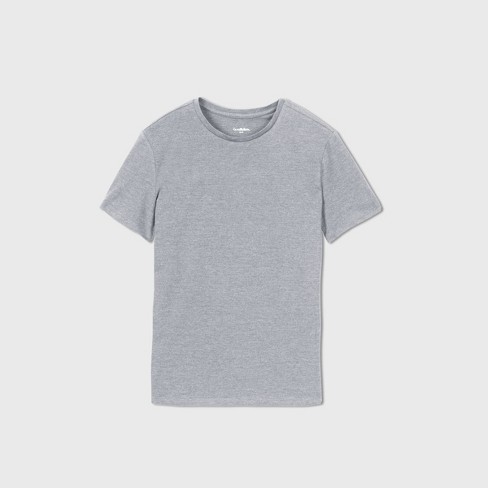 Men's Plain Gray Regular Fit T-Shirt - THE JUNTO.IN