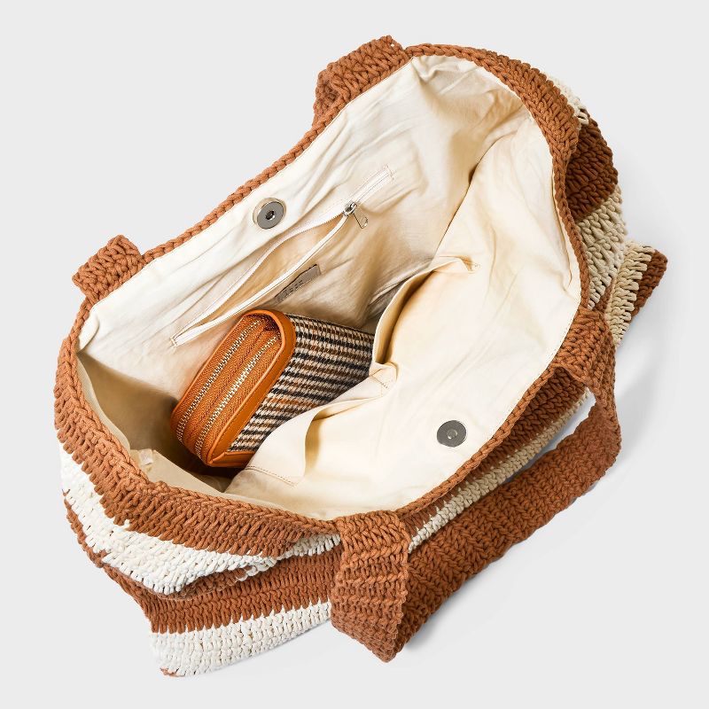 Crochet Tote Handbag - A New Day™, 5 of 8